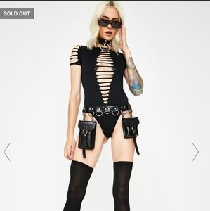 Dolls Kill Ready To Ride Cutout Bodysuit OneSize